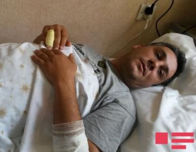 Gəncədə yaralanan polis: “Bu şəxslərdə kəsici alətlər olacağını gözləmirdik”