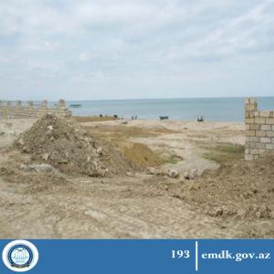 Xəzər dənizində qeyri-qanuni tikinti və hasarlama işləri ilə əlaqədar DİN-ə müraciət