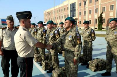 Əfqanıstandakı sülhməramlılarımızın bir qrupu Azərbaycana qayıtdı