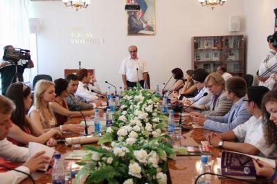 Rusiyalı gənclərin nümayəndə heyəti BSU-da