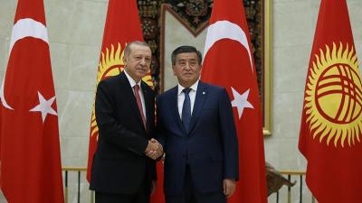 Ərdoğan Qırğızıstan prezidenti ilə görüşdü