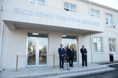 Ağsuda Heydər Əliyev Fondu tərəfindən inşa olunan yeni məktəb istifadəyə verildi