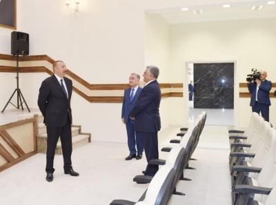 Prezident Biləsuvarda Gənclər Evinin açılışında