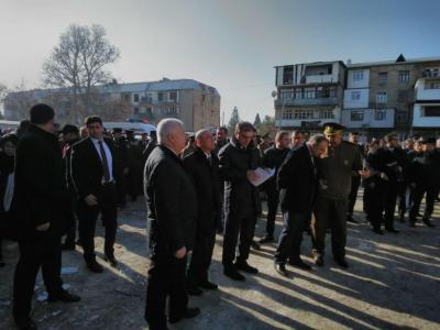 Fövqəladə hallar naziri Gəncədə qəza baş vermiş ərazidə
