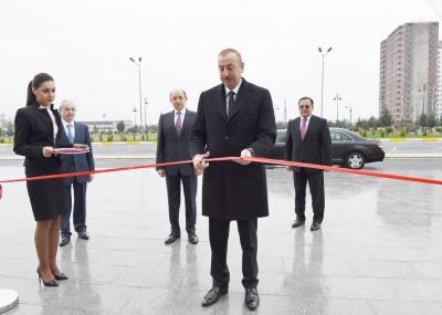 İlham Əliyev Binəqədi Rayon Məhkəməsinin yeni binasının açılışında