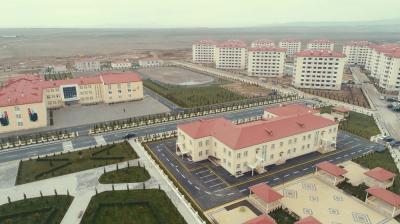 Prezident və xanımı məcburi köçkün ailələri üçün salınmış yaşayış kompleksinin açılışında
