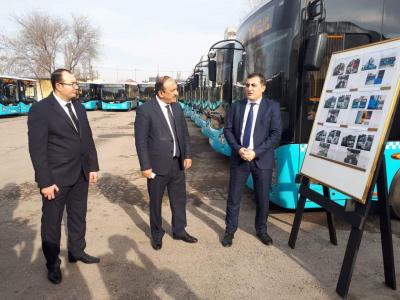 Bakıda 64 saylı marşrut xəttinə 20 yeni avtobus verildi