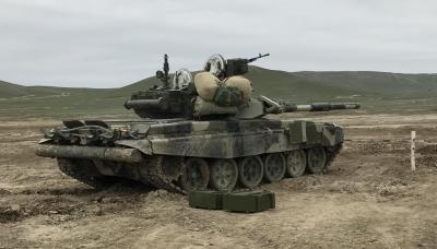Tank topları üçün nəzərdə tutulmuş döyüş sursatının sınaqları keçirildi