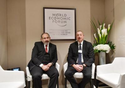 İlham Əliyev-Paşinyan görüşü Davos Forumunun 33 əsas hadisəsindən biri hesab olunub