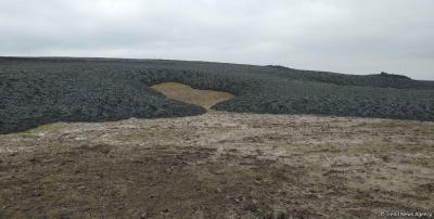 Şamaxıda palçıq vulkanı püskürən ərazidə son vəziyyət