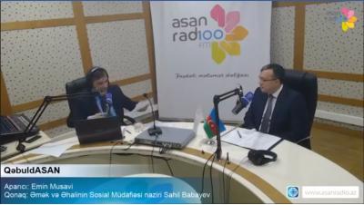 Sahil Babayev “ASAN Radio”nun “Qəbuldasan” verilişində
