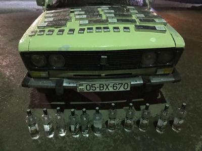 Gürcüstandan gələn avtomobildə siqaret və spirtli içkilər aşkarlanıb
