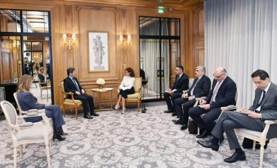 Mehriban Əliyeva "Suez Groupe" şirkətinin vitse-prezidenti ilə görüşdü