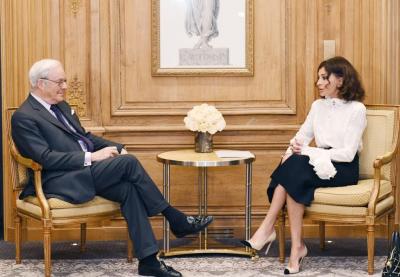 Mehriban Əliyeva “Rothschild Global Financial Advisory” şirkətinin rəhbəri ilə görüşdü