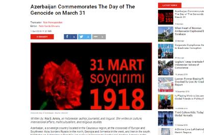 İndoneziya jurnalında azərbaycanlıların soyqırımına dair məqalə