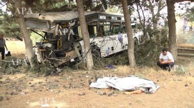 Avtobus qəzasında ölən şəxsin kimliyi bilindi