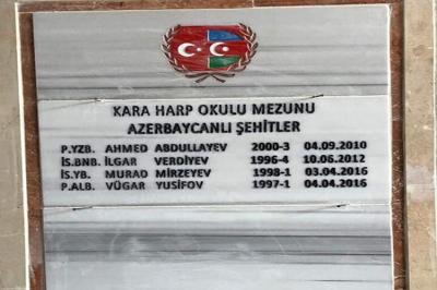 Türkiyədə İlqar Verdiyev, Murad Mirzəyev və daha iki şəhid məzunun xatirəsi əbədiləşdirildi