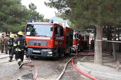 FHN Məcburi köçkünlərin məskunlaşdığı binada yanğınla bağlı məlumat yayıb