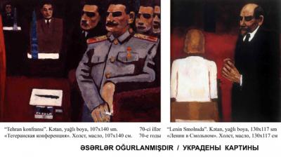 Azərbaycanın məşhur rəssamının əsərləri oğurlandı