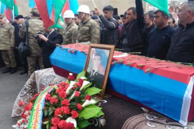 Həlak olan hərbçimiz dəfn olunub - Yenilənib