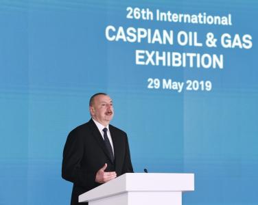 Prezident “Xəzər Neft və Qaz-2019” sərgi və konfransının açılışında