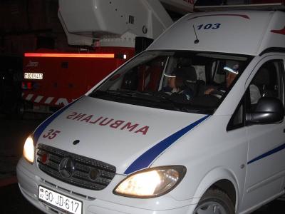 Sədərək Ticarət Mərkəzindəki yanğında 7 FHN əməkdaşı tüstüdən zəhərləndi