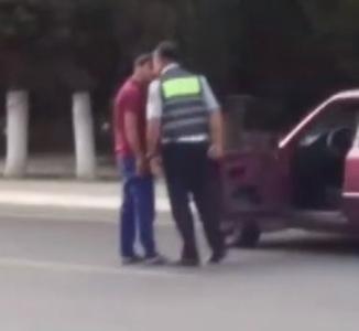 Sumqayıtda sürücü ilə kobud davranan yol polisi işdən çıxarıldı