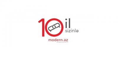 Modern.az-ın 10 yaşı tamam olur