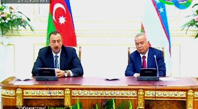 İlham Əliyev Özbəkistan prezidenti ilə görüşüb