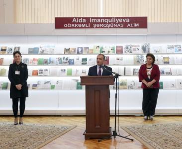 Milli Kitabxanada Aida İmanquliyeva ilə bağlı kitab sərgisi açılıb