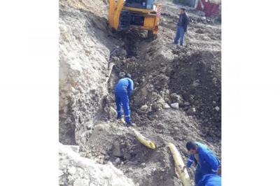 Şamaxıda dünən bərpa olunan qaz xətti bu gün yenidən qırılıb