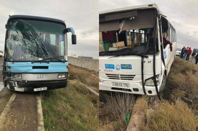 Qaradağda sərnişin avtobusunun qəzaya uğramasının səbəbləri açıqlandı