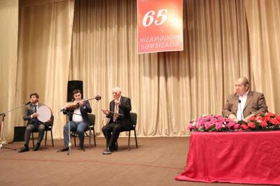 Qubada Nizaməddin Şəmsizadənin 65 yaşı qeyd edilib