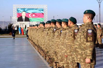 Əfqanıstandakı sülhməramlıların bir qrupu Azərbaycana qayıdıb