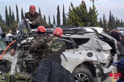Şirvanda baş verən yol qəzasında 4 nəfər ölüb