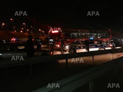 Bakıya girişin bağlanması böyük tıxac yaradıb