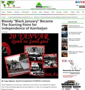 İndoneziya saytı: Qanlı “Qara Yanvar” Azərbaycanın müstəqilliyinin başlanğıc nöqtəsi oldu