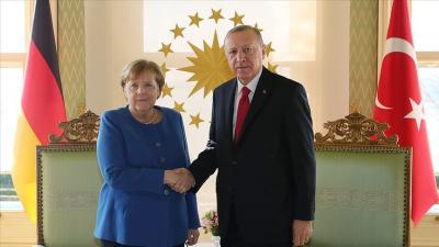 Ərdoğanla Merkel arasında telefon danışığı olub