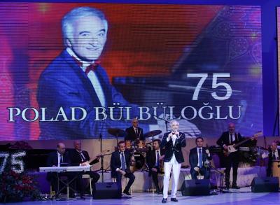 Heydər Əliyev Sarayında Xalq artisti Polad Bülbüloğlunun yubiley konserti təşkil olunub