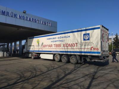 Biləsuvar gömrüyündə mobil səyyar hospital xidmətə başladı