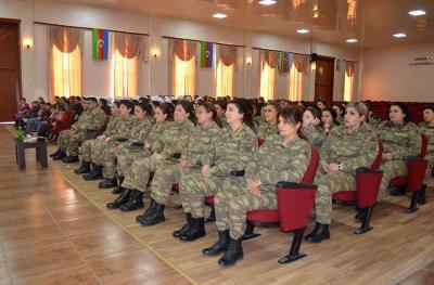 Beynəlxalq Qadınlar Günü Azərbaycan Ordusunda qeyd edilib