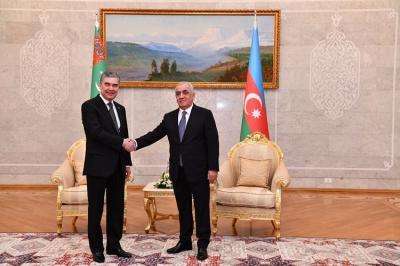 Baş Nazir Əli Əsədov Türkmənistan Prezidenti ilə görüşüb