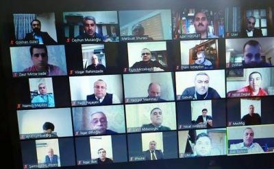 Xüsusi karantin rejimində medianın fəaliyyəti mövzusunda onlayn konfrans - Fotolar