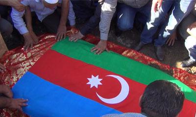 Şəhid olmuş əsgərimiz dəfn edildi
