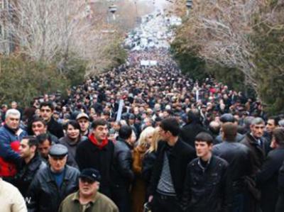 Yerevanda siyasi məhbusların müdafiəsi ilə bağlı aksiya keçirilir