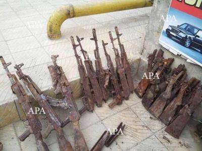 Bakıda külli miqdarda silah-sursat tapılıb