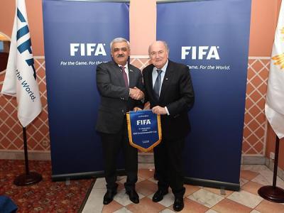 FİFA və AFFA prezidentlərinin görüşü oldu