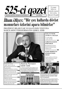 "525-ci qəzet"in 25 avqust sayında nələr var? - ANONS