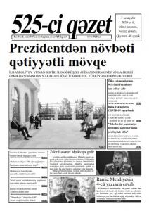 "525-ci qəzet"in 3 sentyabr sayında nələr var? - ANONS