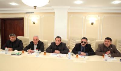 Qarabağ qaziləri Səhiyyə Nazirliyində olublar